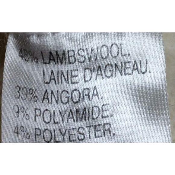 Nougat london Women's Size 1/Small ivory cowl neck angora/lambswool sweater - Picture 3 of 4